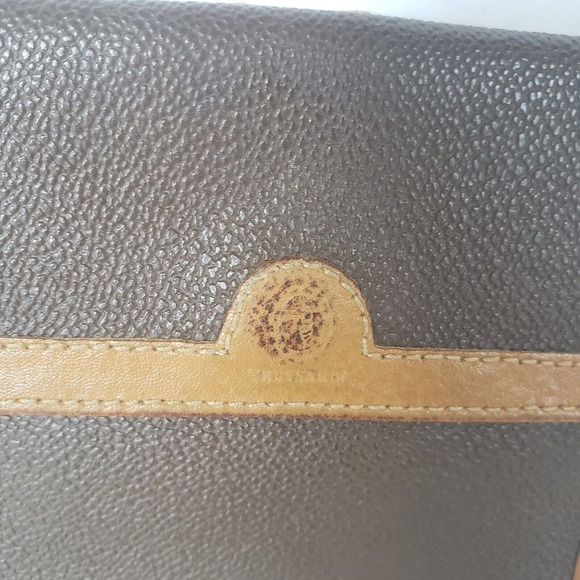 Trussardi Vintage Leather Wallet Medium Bifold Brown Card Bill Holder Rustic - Picture 2 of 11